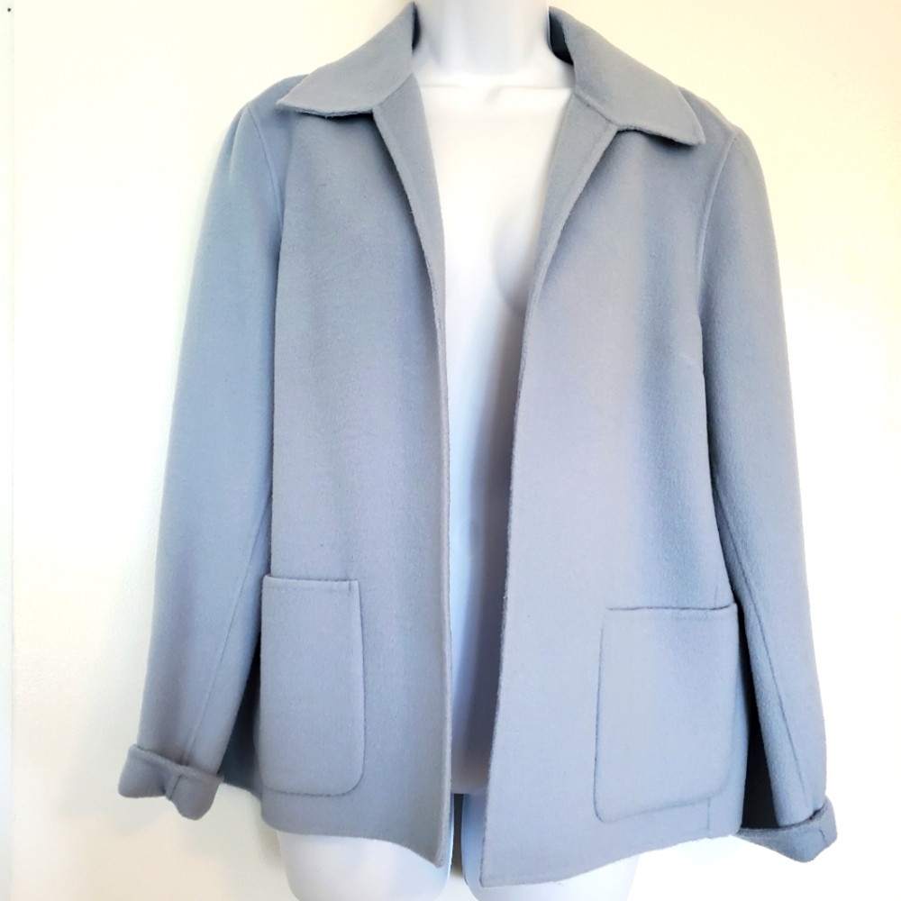Talbots 100% New Wool Woolmark Coat Size 8